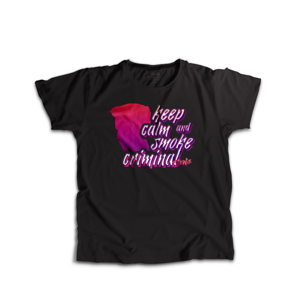 STEWIE Essential |Smoke Criminal | Black Tee